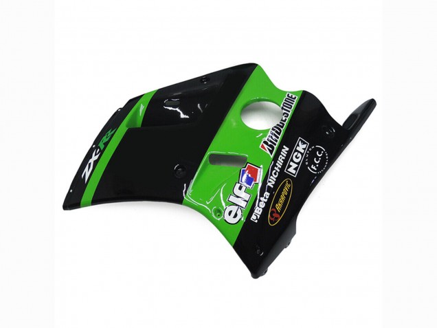 1989-1990 Kawasaki ZXR250 Motorcycle Fairings - Green Glossy Black Elf Touch4 Bridgestone UK Manufacturers