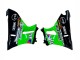 1993-2007 Kawasaki ZZR400 Motorcycle Fairings - Green Glossy Black Green Monster Elf Touch4 Bridgestone UK Manufacturers