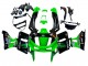 1993-2007 Kawasaki ZZR400 Motorcycle Fairings - Green Glossy Black Green Monster Elf Touch4 Bridgestone UK Manufacturers