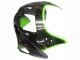 1993-2007 Kawasaki ZZR400 Motorcycle Fairings - Green Glossy Black Flame UK Manufacturers