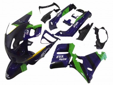 1993-2007 Kawasaki ZZR400 Motorcycle Fairings - Green Dark Blue Purple Trick Star Eva Racing UK Manufacturers
