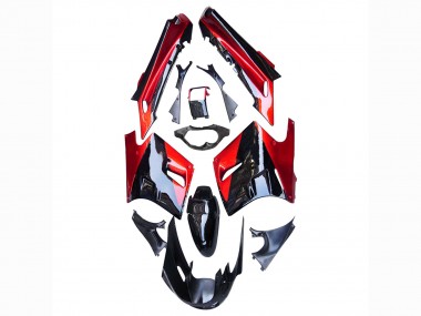 1990-1992 Kawasaki ZZR1100 Motorcycle Fairings - Red Glossy Black UK Manufacturers