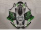 1993-2003 Kawasaki ZZR1100 Motorcycle Fairings - Glossy Black Green Flame UK Manufacturers