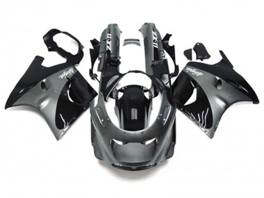 1993-2003 Kawasaki ZZR1100 Motorcycle Fairings - Grey Black Ninja UK Manufacturers