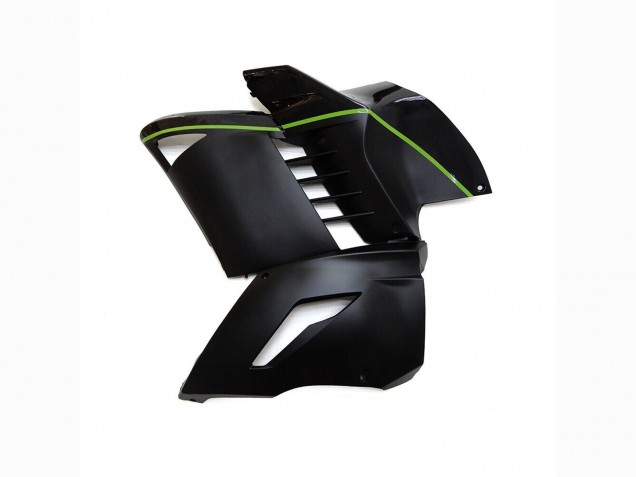 2007-2009 Kawasaki GTR1400/ZG1400 Motorcycle Fairings - Matte Black Green Lines UK Manufacturers