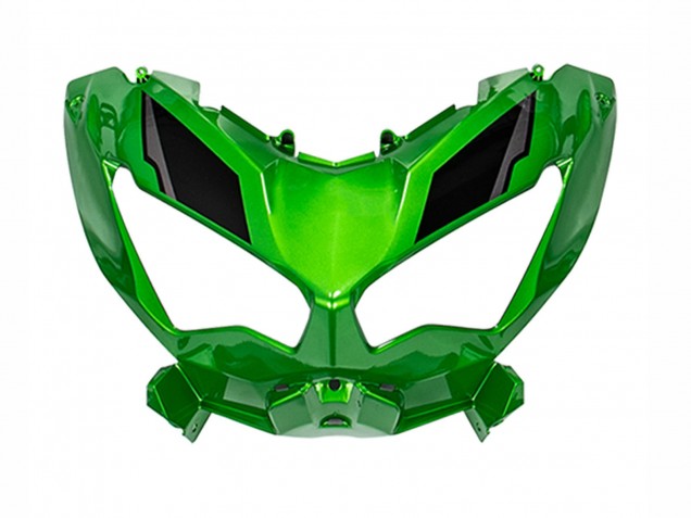 2022-2025 Kawasaki Versys 650 Motorcycle Fairings - Green Glossy Black UK Manufacturers
