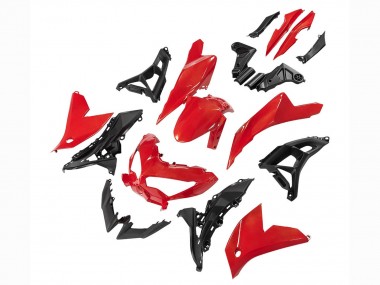 2022-2025 Kawasaki Versys 650 Motorcycle Fairings - Red Black UK Manufacturers