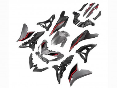 2022-2025 Kawasaki Versys 650 Motorcycle Fairings - Grey Red Black UK Manufacturers