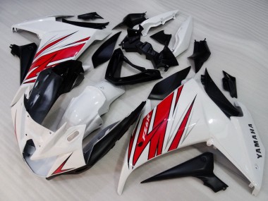 2009-2015 Yamaha FZ6R Motorcycle Fairings - White Red Black UK Manufacturers