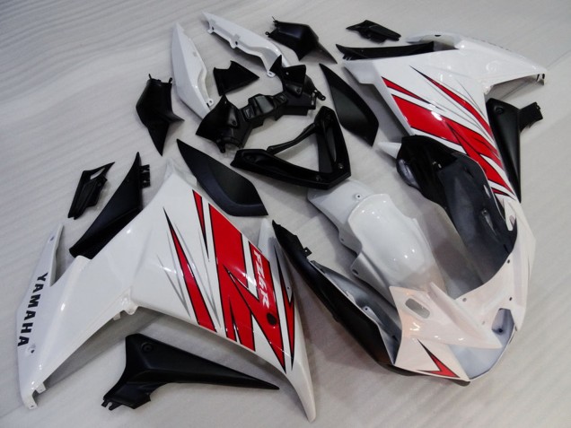 2009-2015 Yamaha FZ6R Motorcycle Fairings - White Red Black UK Manufacturers