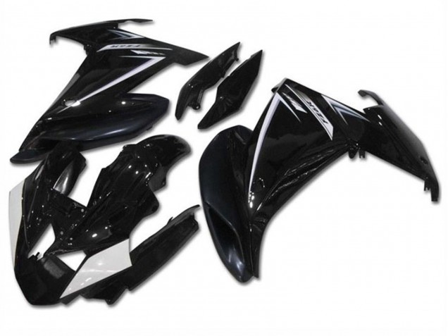 2009-2015 Yamaha FZ6R Motorcycle Fairings - Glossy Black White UK Manufacturers