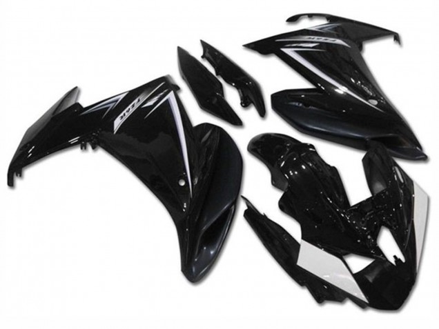 2009-2015 Yamaha FZ6R Motorcycle Fairings - Glossy Black White UK Manufacturers