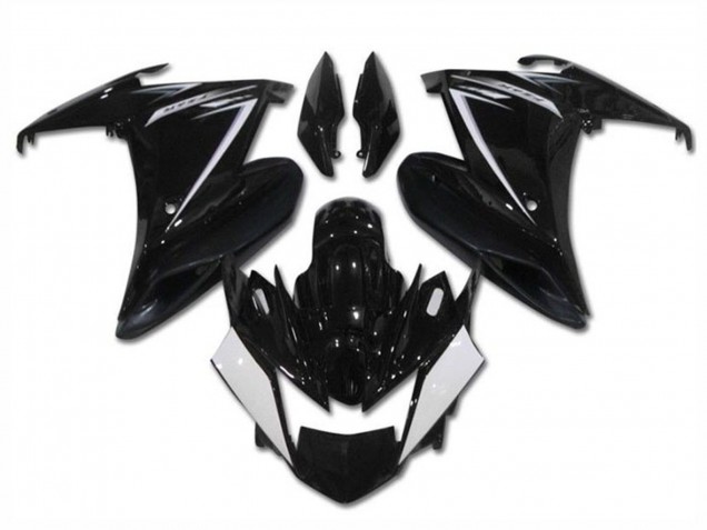 2009-2015 Yamaha FZ6R Motorcycle Fairings - Glossy Black White UK Manufacturers