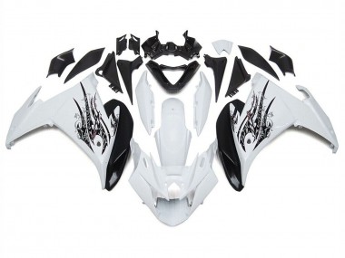 2009-2015 Yamaha FZ6R Motorcycle Fairings - White Black UK Manufacturers