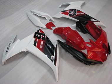 2009-2015 Yamaha FZ6R Motorcycle Fairings - Red White Black 6 UK Manufacturers