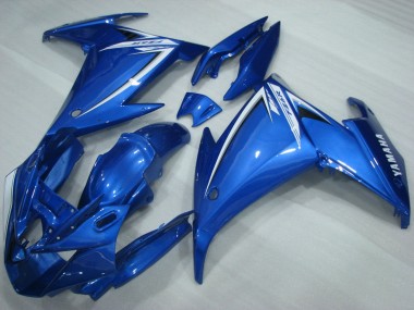 2009-2015 Yamaha FZ6R Motorcycle Fairings - Blue White UK Manufacturers