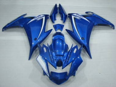 2009-2015 Yamaha FZ6R Motorcycle Fairings - Blue White UK Manufacturers