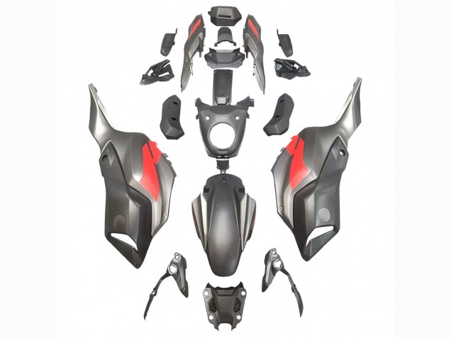 2012-2017 Yamaha MT07/FZ07 Motorcycle Fairings - Grey Red UK Manufacturers