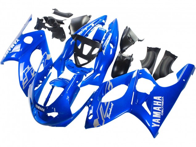 1996-2007 Yamaha YZF600R Thundercat Motorcycle Fairings - Blue White Silver UK Manufacturers