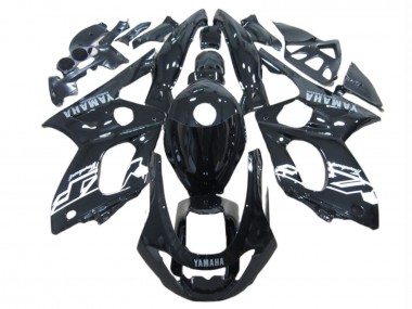 1996-2007 Yamaha YZF600R Thundercat Motorcycle Fairings - Glossy Black White UK Manufacturers