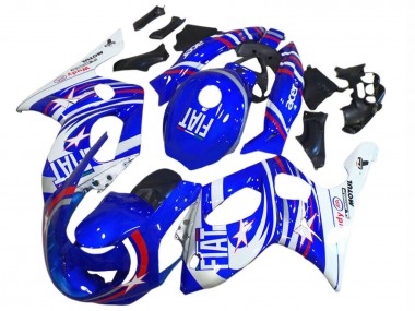 1996-2007 Yamaha YZF600R Thundercat Motorcycle Fairings - Blue White Silver Red Fiat Motul UK Manufacturers
