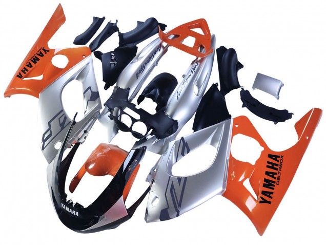 1996-2007 Yamaha YZF600R Thundercat Motorcycle Fairings - Orange Grey Glossy Black UK Manufacturers