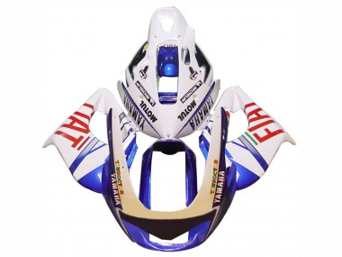 1997-2007 Yamaha YZF 1000R Thunderace Motorcycle Fairings - White Blue Fiat Motul UK Manufacturers