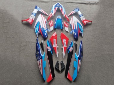 2019-2021 Yamaha TMAX560 Motorcycle Fairings - Light Blue Red Black UK Manufacturers