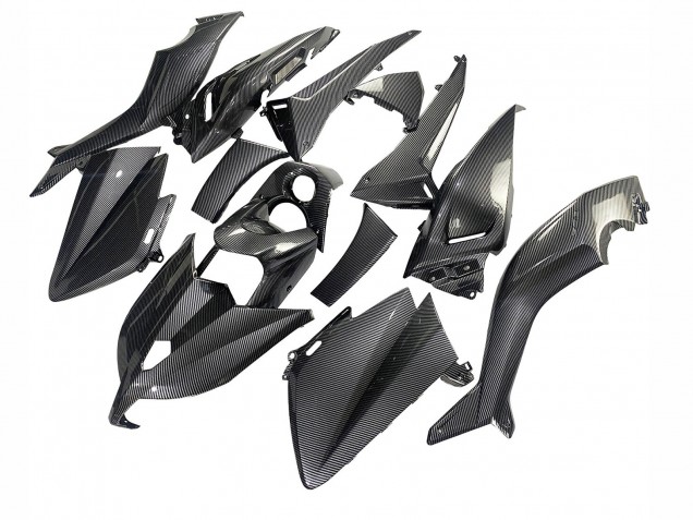 2012-2014 Yamaha TMAX530 Motorcycle Fairings - Black Carbon Fiber UK Manufacturers