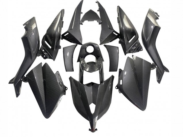 2012-2014 Yamaha TMAX530 Motorcycle Fairings - Black Carbon Fiber UK Manufacturers