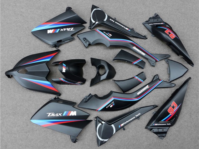 2012-2014 Yamaha TMAX530 Motorcycle Fairings - Matte Black Red Blue 93 UK Manufacturers