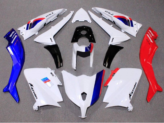 2012-2014 Yamaha TMAX530 Motorcycle Fairing - White Red Blue UK Manufacturers