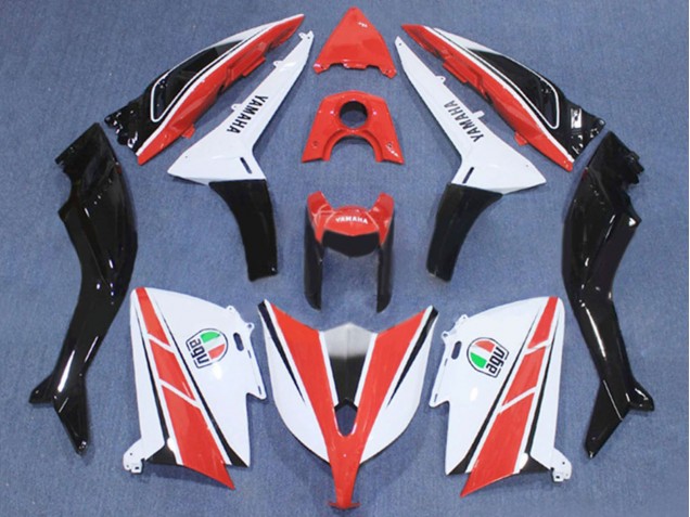 2012-2014 Yamaha TMAX530 Motorcycle Fairing - Red White Black UK Manufacturers