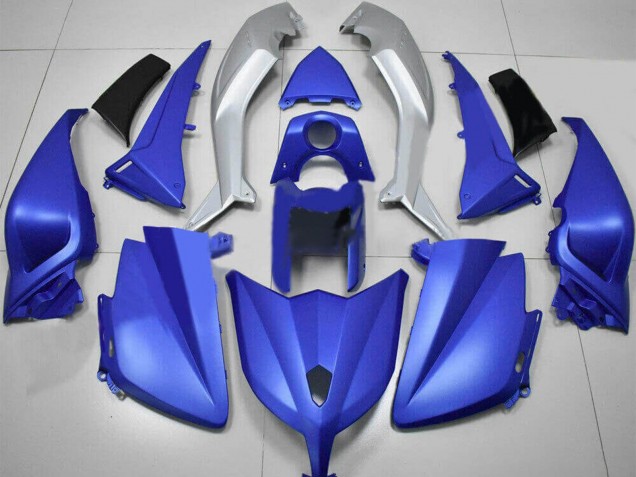 2012-2014 Yamaha TMAX530 Motorcycle Fairings - Matte Blue Silver UK Manufacturers