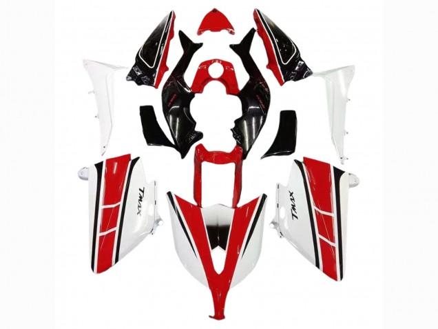2012-2014 Yamaha TMAX530 Motorcycle Fairings - Red White Black UK Manufacturers