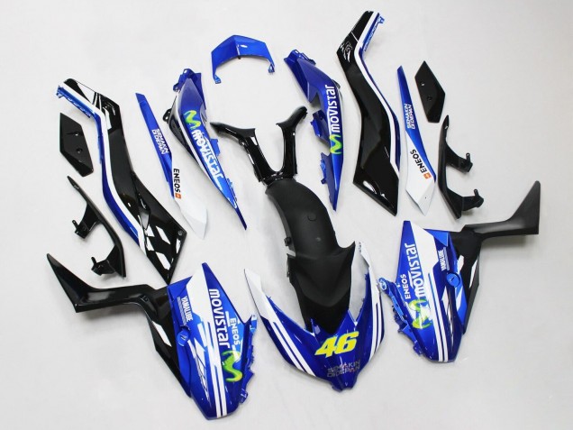 2017-2021 Yamaha XMAX300 Motorcycle Fairings - Blue Black MoviStar ENEOS Yamalube 46 UK Manufacturers