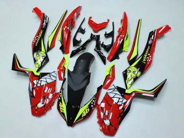 2017-2021 Yamaha XMAX300 Motorcycle Fairings - Red Yellow Black Shark 46 UK Manufacturers