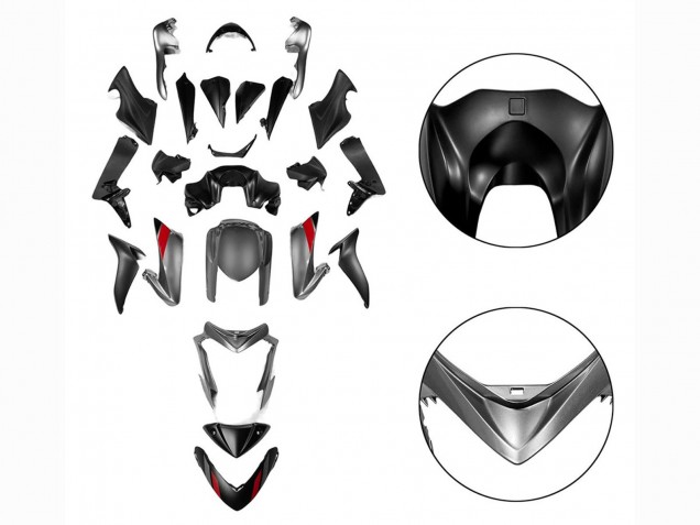2015-2020 Suzuki GSX-S 1000 Motorcycle Fairings - Black Grey UK Manufacturers