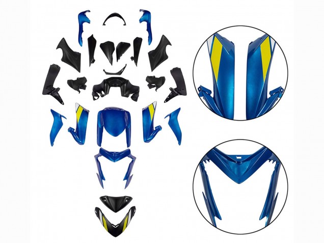 2015-2020 Suzuki GSX-S 1000 Motorcycle Fairings - Black Blue UK Manufacturers