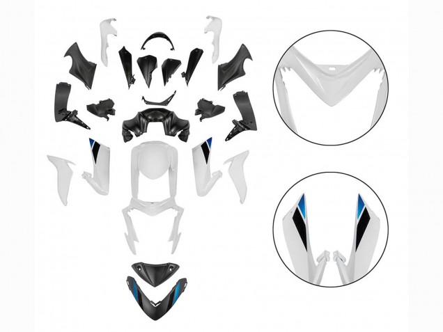 2015-2020 Suzuki GSX-S 1000 Motorcycle Fairings - Black White UK Manufacturers