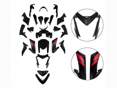 2015-2020 Suzuki GSX-S 1000 Motorcycle Fairings - Black with Red UK Manufacturers