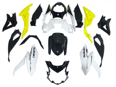 2017-2022 Suzuki GSX-S 750 Motorcycle Fairings - White Yellow UK Manufacturers