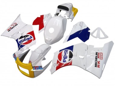 1984-1987 Suzuki RG400 RG500 RG400/500 Motorcycle Fairings - White Red Blue Yellow Motul Michelin Pepsi UK Manufacturers