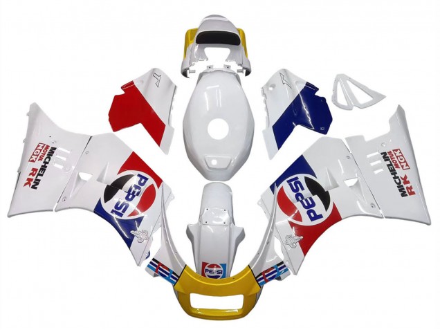 1984-1987 Suzuki RG400 RG500 RG400/500 Motorcycle Fairings - White Red Blue Yellow Motul Michelin Pepsi UK Manufacturers