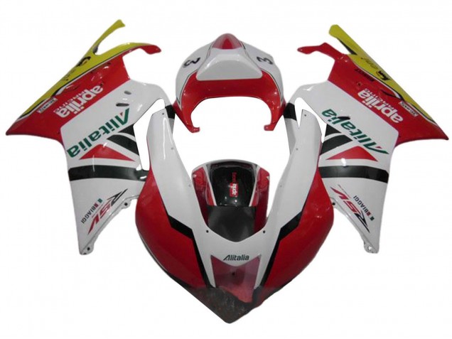 2003-2006 Aprilia RSV1000 Motorcycle Fairings - White Red Green Yellow Alitalia UK Manufacturers