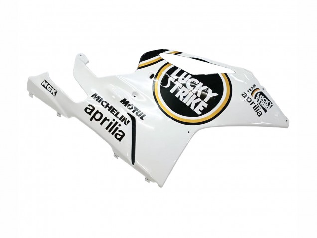 2003-2006 Aprilia RSV1000 Motorcycle Fairings - White Black Lucky Strike Motul Michelin UK Manufacturers