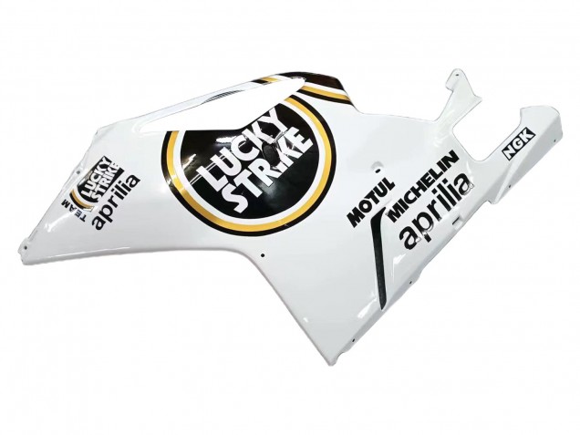 2003-2006 Aprilia RSV1000 Motorcycle Fairings - White Black Lucky Strike Motul Michelin UK Manufacturers