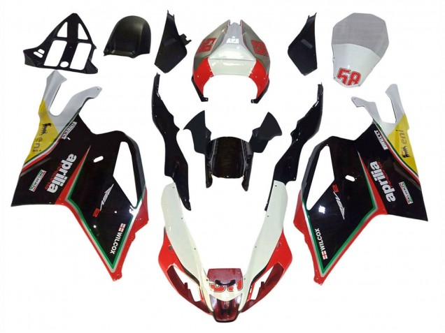 2003-2006 Aprilia RSV1000 Motorcycle Fairings - White Black Red Yellow 58 UK Manufacturers