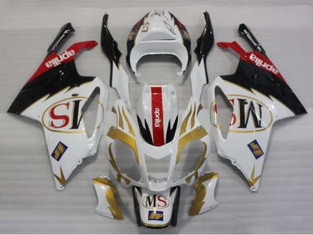 2003-2006 Aprilia RSV1000 Motorcycle Fairings - White Gold Red Black UK Manufacturers