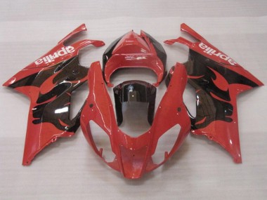 2003-2006 Aprilia RSV1000 Motorcycle Fairings - Red Glossy Black UK Manufacturers